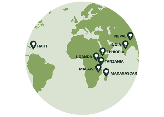 World map.