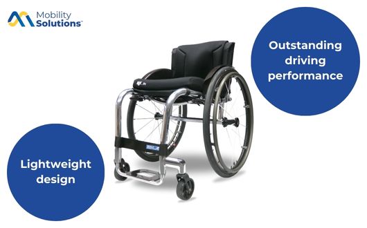 Tiga Sub4 wheelchair with features