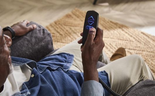 Close up of controls
