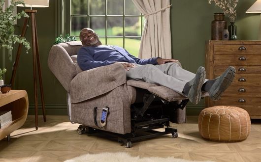 Man fully reclined